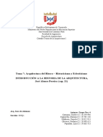 Tema 7: Arquitectura Del Hierro - Historicismo y Eclecticismo Introducción A La Historia de La Arquitectura, José Alonso Pereira (Cap. 21)