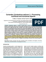 Bhat. Et Al. - 2014 - Coriander (Coriandrum Sativum L.) Processing, Nutritional and Functional Aspects