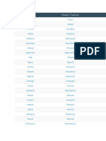 Verbo Past and Participle List