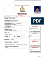 Bangladesh Navy: Submit This Form During Preliminary Interview