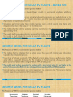 Solar PV Grid Models - Generic Parameters - Series - 1 - of - 10