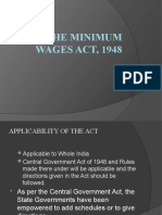 The Minimum WAGES ACT, 1948