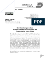 20 1 1 Krawczak and Glynn Operationalising Construal A Corpus Based Study in Cognition and Communication Constructions