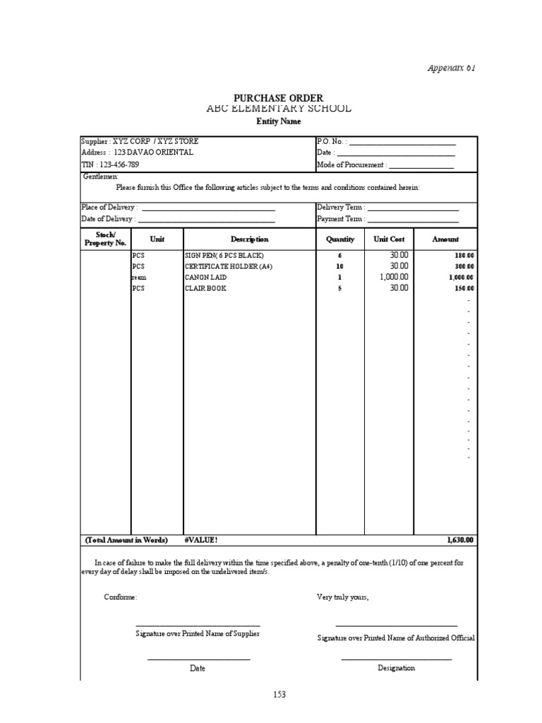 Purchase Order Goods Vat or Non Vat With 2306 and 2307 | PDF ...