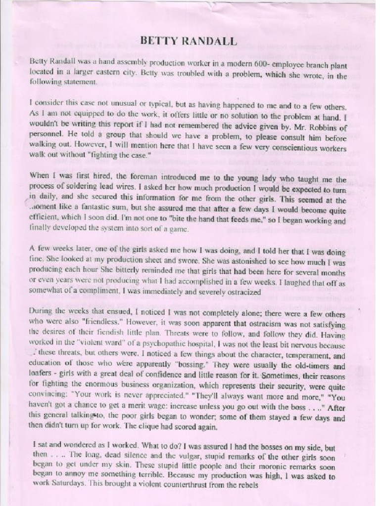 Betty Randal | PDF