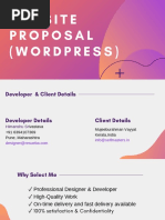 Website Proposal (Wordpress)