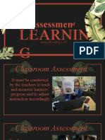 Assessmen T: Learnin G