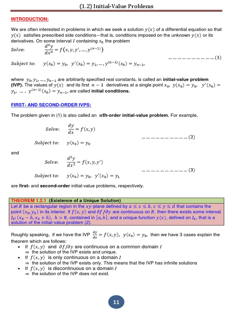 Math+204+Lecture+Notes+by+Ebraheem+Alzahrani Section+1.2 PDF | PDF ...