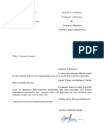 Demande D'emploi PDF