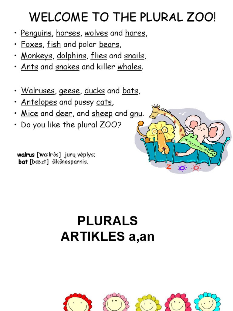 The Plural Zoo! PDF