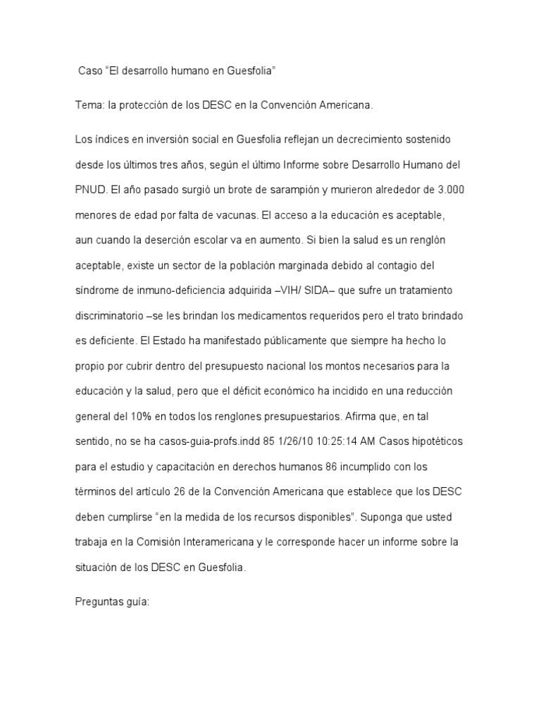 Caso Derechos Humanos | PDF