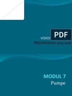 Modul 7 PUMPE Vodosnabdijevanje 2015 - 2016