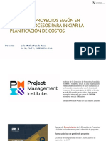  Procesos según el PMBOK para Iniciar la Planificación de Costos