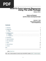 HOWTO Fetch Internet Resources Using The Urllib Package: Guido Van Rossum and The Python Development Team