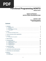 Functional Programming HOWTO: Guido Van Rossum and The Python Development Team