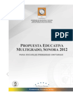 Propuesta Multigrado Sonora 2011