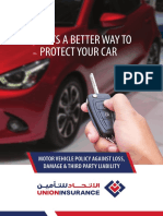 Motor Vehicle Policy Against Loss, Damage & Third Party Liability