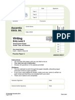 ESOL - Entry 3 - Writing Candidate Paper - Practice Paper C 3