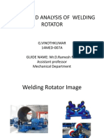 Design and Analysis of Welding Rotator for Cylinder Welding