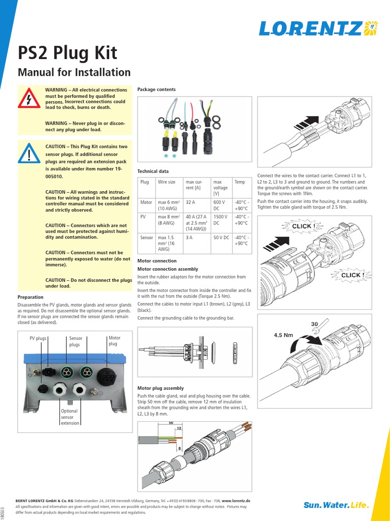 Electrical Plug Installation Guide | PDF | Electrical Connector ...