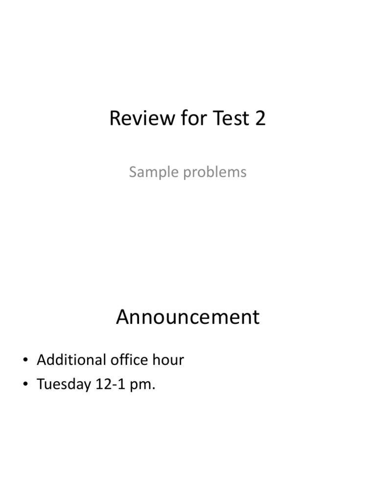 Review For Test 2: Sample Problems | PDF | Operational Amplifier ...