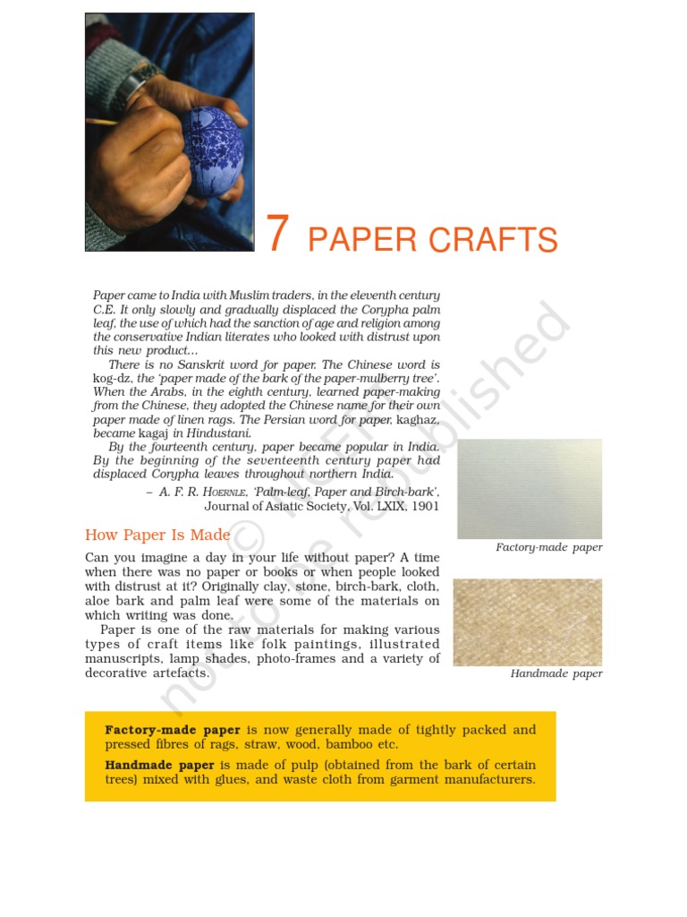 Paper Crafts How Paper Is Made PDF Papermaking Paper
