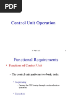 Control Unit Operation: DR Wajid Aziz 1