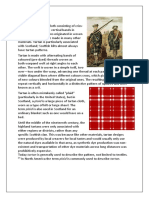 Textile Research: Tartan Is A Patterned Cloth Consisting of Criss