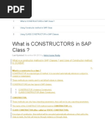 04.constructors in SAP Classes