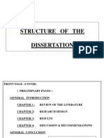 Structure of Dissertation PDF