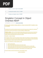 15.singleton Pattern On ABAP Objects