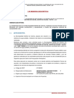 Memoria Descriptiva San Pedro de Cusi PDF