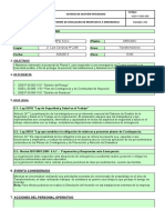 Informe de Emergencia