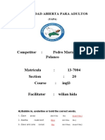 Competitor: Pedro María Toribio Polanco: Universidad Abierta para Adultos