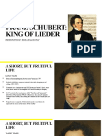 Franz Schubert: King of Lieder: Presentation by Jenelle Magbutay