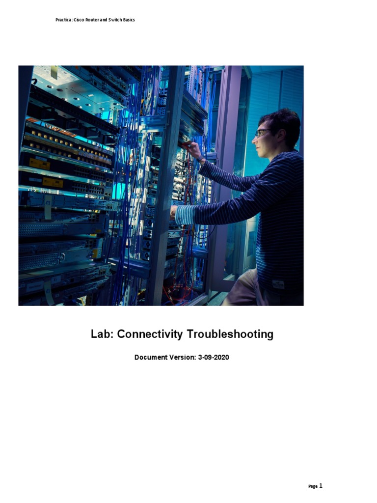 Cisco Router Connectivity Lab | PDF