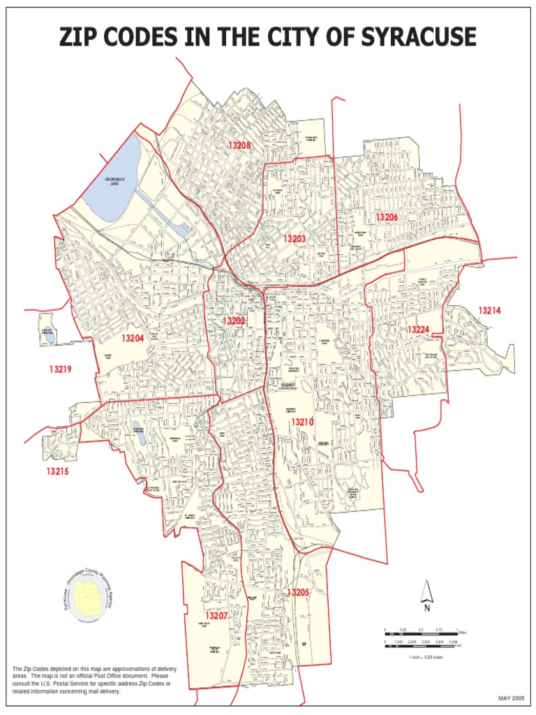 ZIP Codes in The City of Syracuse PDF