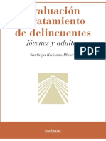 Evaluación y Tratamiento de Delincuentes. Jóvenes y Adultos. Redondo - Libro PDF