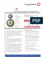 Single Jacket, Integrated EHS Messenger, Self-Supporting Loose Tube Fiber Optic Cable