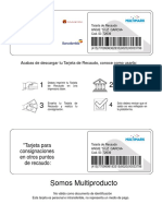 Tarjeta de Recaudo PDF