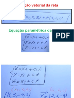 Vetores e Geometria Analítica - 9 - Equação Paramétrica Da Reta