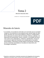 Tema 2 - Minerales Industriales de Interés
