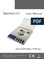 VAGA Gemini-20 User Manual PDF