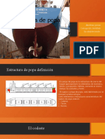 Estructura y elementos clave de la popa de un buque