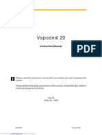 Vapodest 20: Instruction Manual