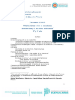 Documento #5 20 Orientaciiones Sobre La Enseñanza de La Lectura y La Escritura A Distancia 5° y 6° Año DPEP