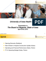 University of Iowa Health Care: Presentation To
