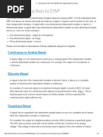 1.1 - Introduction To DSP - 20F-ELEG631-610 - Digital Signal Processing