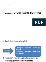 Desain Studi Kasus Kontrol 2020