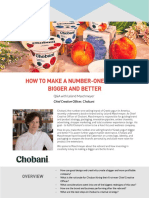 How To Make A Number One Brand Bigger and Better Leland Maschmeyer Chobani 1 PDF